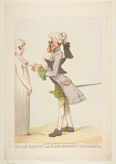 Bucks Beauty és Rowlandsons Connoisseur, 1800. január 1. alkotó: Piercy Roberts