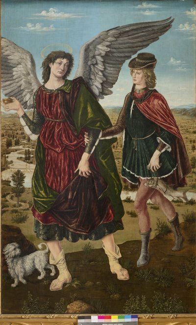 Rafael arkangyal és Tóbiás, 1465-70 alkotó: Piero del Pollaiolo