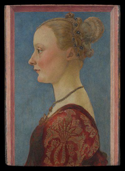 Portrait of a Woman, c.1480 (tempera on wood) alkotó: Piero del Pollaiuolo