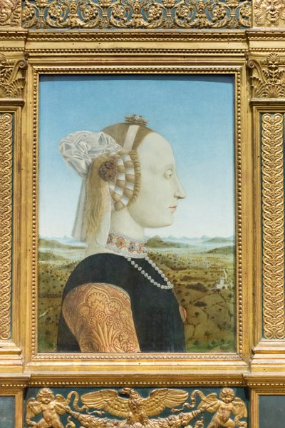 Urbino hercegnő, Battista Sforza portréi alkotó: Piero della Francesca