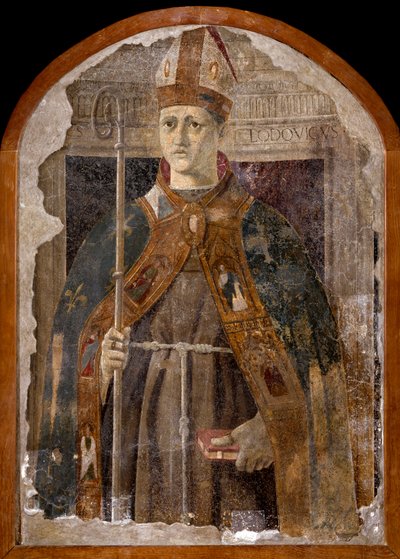 San Ludovico di Tolosa (Anjou-i Lajos vagy Toulouse-i Szent Lajos alkotó: Piero della Francesca