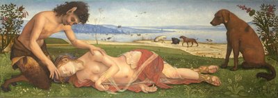 Egy nimfa felett gyászoló szatír, c. 1495 alkotó: Piero di Cosimo