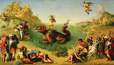 Perseus Rescuing Andromeda, 1510-1513 körül (olajvászon) alkotó: Piero di Cosimo