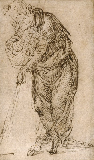 Álló alak botra támaszkodva, 1510 körül alkotó: Piero di Cosimo