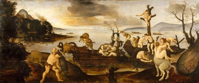 The Return from the Hunt, 1505-1507 körül (tempera és olaj, fa) alkotó: Piero di Cosimo