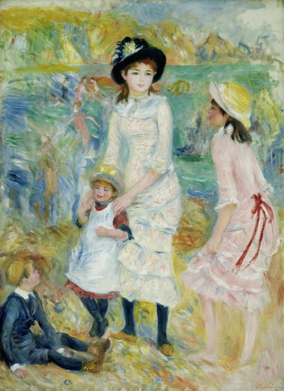 Gyerekek a tengerparton, Guernsey alkotó: Pierre-Auguste Renoir