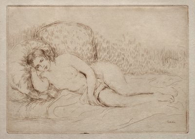 Meztelen nő hazudik alkotó: Pierre-Auguste Renoir