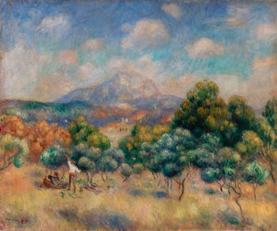 Sainte-Victoire-hegy (táj) alkotó: Pierre-Auguste Renoir
