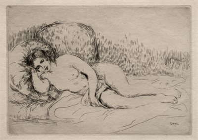 Meztelen nő fekvő alkotó: Pierre-Auguste Renoir