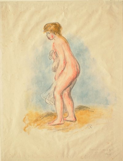 Álló női fürdőző alkotó: Pierre-Auguste Renoir