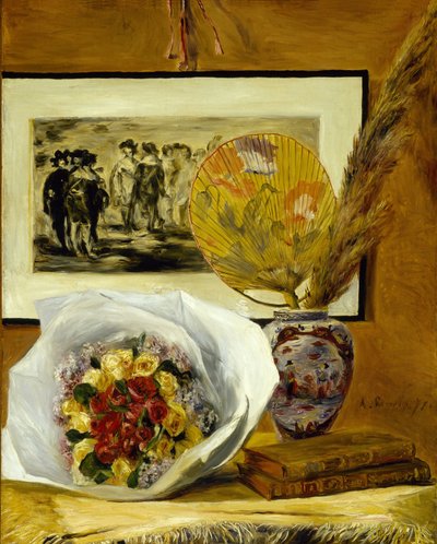 Csendélet csokorral alkotó: Pierre-Auguste Renoir