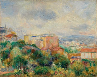 Kilátás a Montmartre felől (Vue de Montmartre) alkotó: Pierre-Auguste Renoir