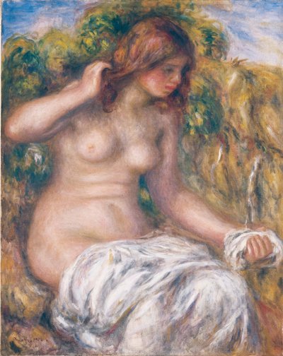 Nő a tavasz mellett alkotó: Pierre-Auguste Renoir