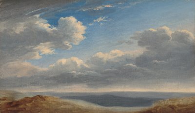 Felhők tanulmányozása a római Campagna felett alkotó: Pierre-Henri de Valenciennes