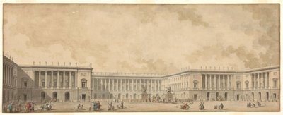 A Versailles-i palota első rekonstrukciós projektje, amelyet XVI. Lajos királynak nyújtottak be, Kr. e. 1785. alkotó: Pierre Adrien Paris