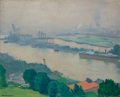 A Szajna a Rouen melletti Croisset-nél, 1927. alkotó: Albert Marquet