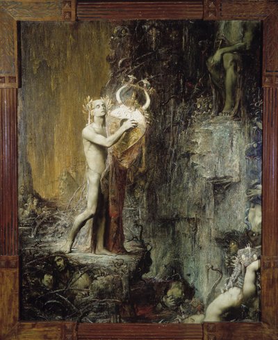 Orphee aux Hell Illusztráció Monteverdi „” Orfeo”” című operájához alkotó: Pierre Amedee Marcel-Beronneau