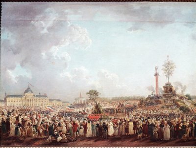 A Legfelsőbb Lény ünnepe a Mars mezején (II. prairális év 20. – június 8. alkotó: Pierre Antoine Demachy