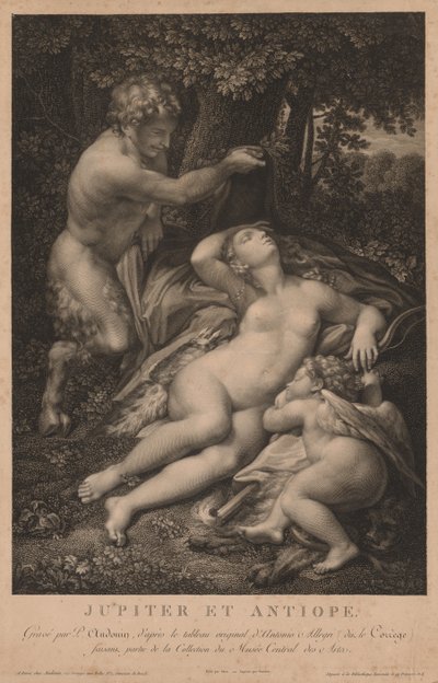 Jupiter és Antiope alkotó: Pierre Audouin