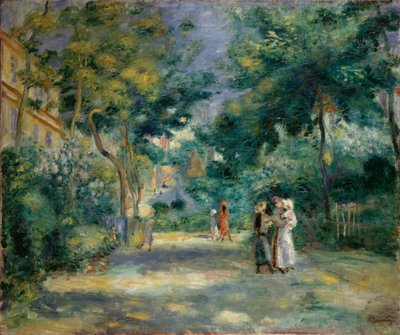 Kert Montmartre-ban, 1890-1899 alkotó: Pierre Auguste Renoir
