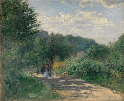 Egy út Louveciennes-ben, kb. 1870. alkotó: Pierre Auguste Renoir