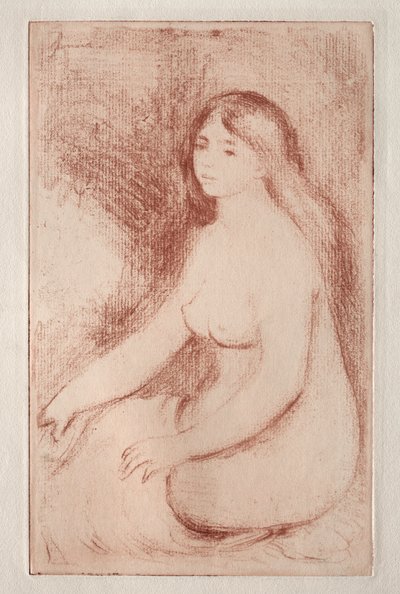 ülő fürdőző alkotó: Pierre Auguste Renoir
