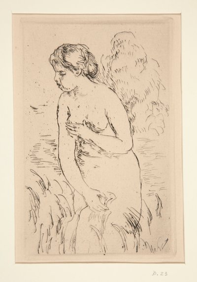 Baigneuse bemutatkozása, ? mi-jambes (Álló fürdőző, Térdig érve) alkotó: Pierre Auguste Renoir
