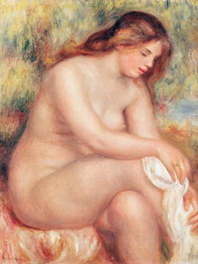 Fürdőző szárítja magát, 1910 körül alkotó: Pierre Auguste Renoir