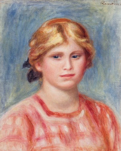 Rózsaszínű blúzos nő mellszobra, 1905 alkotó: Pierre Auguste Renoir