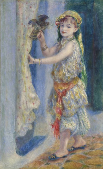 Gyermek madárral alkotó: Pierre Auguste Renoir