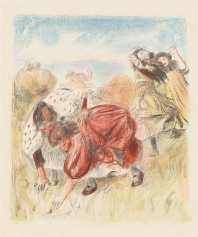 Labdázó gyerekek Gyerekek labdáznak, 1900. alkotó: Pierre Auguste Renoir