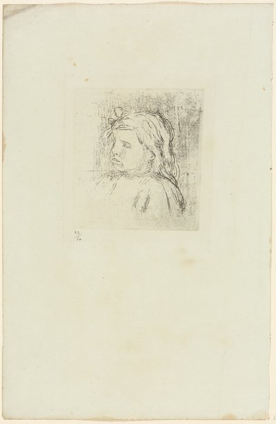 Claude Renoir háromnegyedet balra fordult alkotó: Pierre Auguste Renoir
