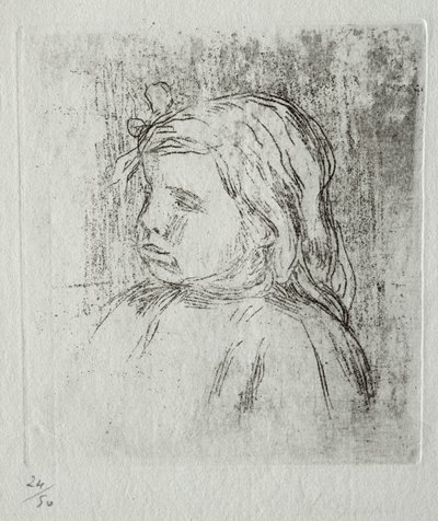 Claude Renoir, háromnegyed balra alkotó: Pierre-Auguste Renoir