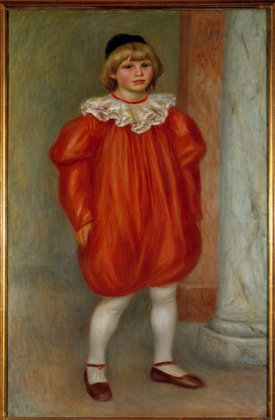 Claude Renoir és bohóc Pierre Auguste Renoir (1841-1919) festménye 1909 V. 0,77x1,2 m Párizs, musee de l