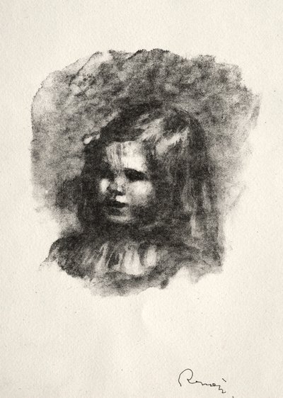 Claude Renoir balra fordult. alkotó: Pierre Auguste Renoir