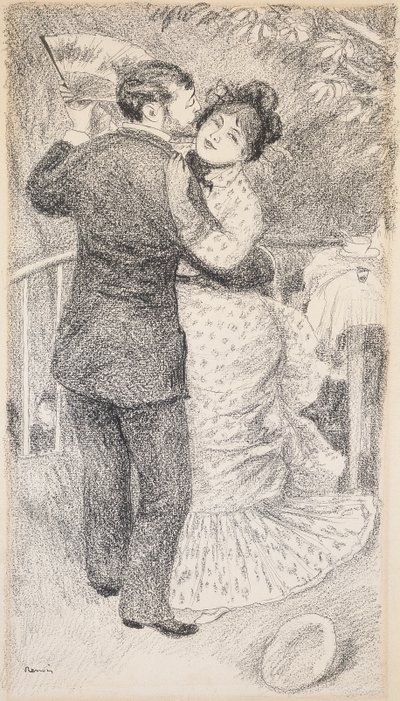 Vidéki tánc, 1883 alkotó: Pierre Auguste Renoir