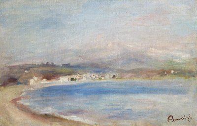 Cros de Cagnes, Tenger, Hegyek, 1910 körül (olaj, vászon) alkotó: Pierre Auguste Renoir