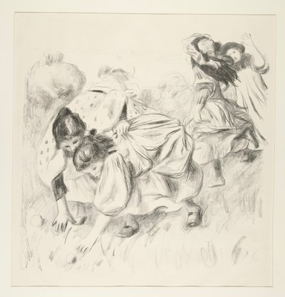 Gyerekek játszanak? a labda (Gyermekek labdáznak) alkotó: Pierre Auguste Renoir