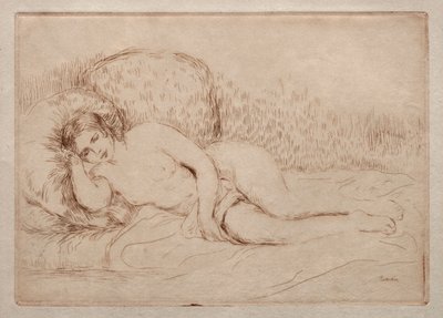 Meztelen nő hazudik alkotó: Pierre Auguste Renoir