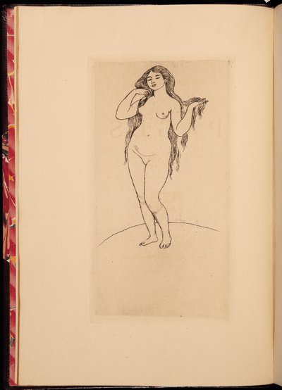 Stephane Mallarme műveiből álló antológia előlapja, 1891 alkotó: Pierre Auguste Renoir