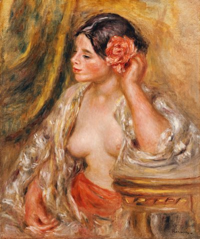 Gabrielle-nek 1910-es frizurája van alkotó: Pierre Auguste Renoir