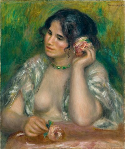 Gabrielle a rózsával alkotó: Pierre Auguste Renoir