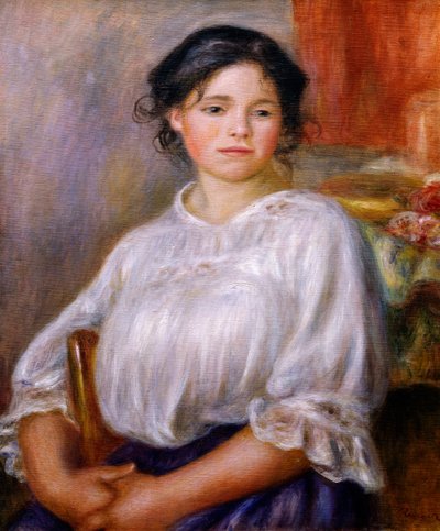 Lány ülő, Pierre-Auguste Renoir alkotó: Pierre Auguste Renoir