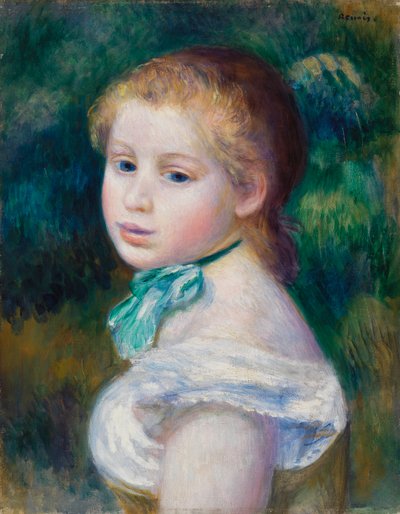 Fiatal lány vezetője alkotó: Pierre Auguste Renoir