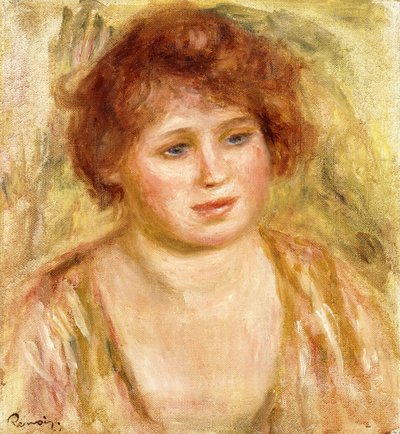 Egy nő feje, 1919 alkotó: Pierre Auguste Renoir