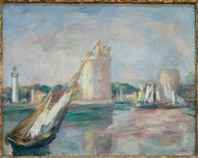 La Rochelle kikötőjének bejárata alkotó: Pierre Auguste Renoir