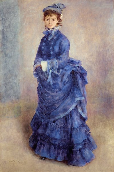 La Parisienne, A kék hölgy alkotó: Pierre Auguste Renoir