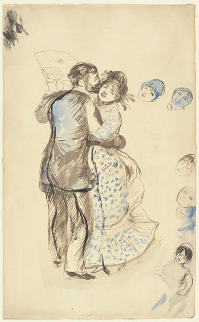 La danse ? la campagne (A tánc a vidéken) alkotó: Pierre Auguste Renoir