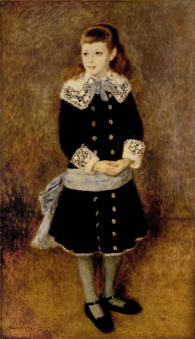 A kéköves lány ... (olaj, vászon) alkotó: Pierre Auguste Renoir