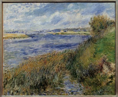 A Szajna Champrosay-nál. Pierre Auguste Renoir (1841-1919) festménye alkotó: Pierre Auguste Renoir